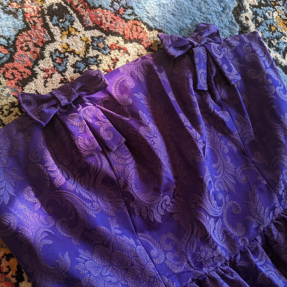 Handmade strapless mini dress
